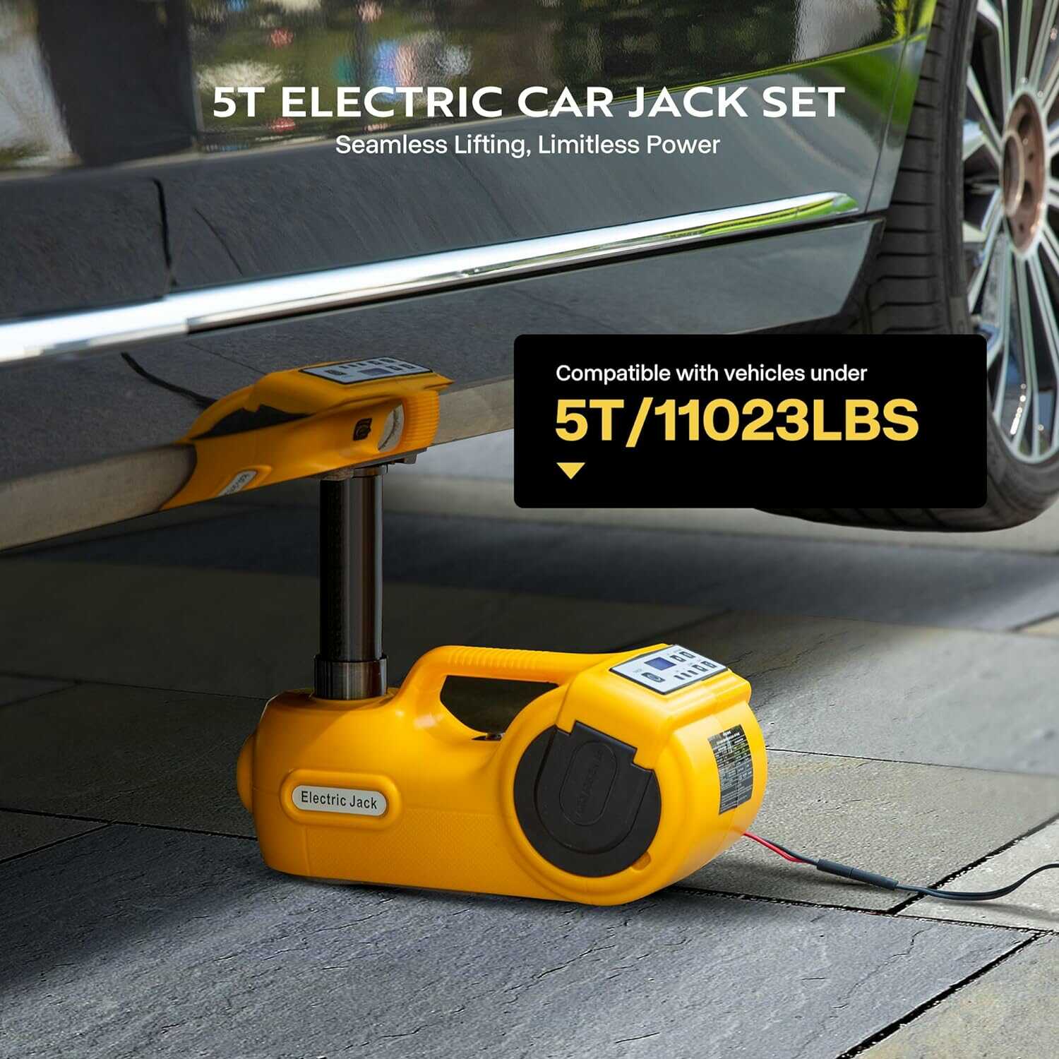 VIVOHOME 4 in 1 Digital Display Hydraulic Car Jack Lift Kit
