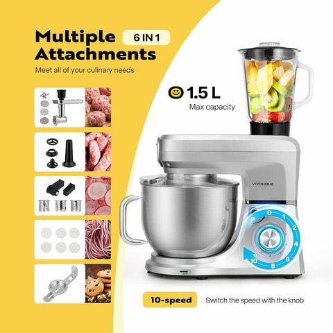 VIVOHOME Multifunctional Electric Stand Mixer