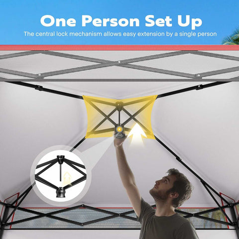 VIVOHOME 8x8ft Pop-Up Canopy Tent