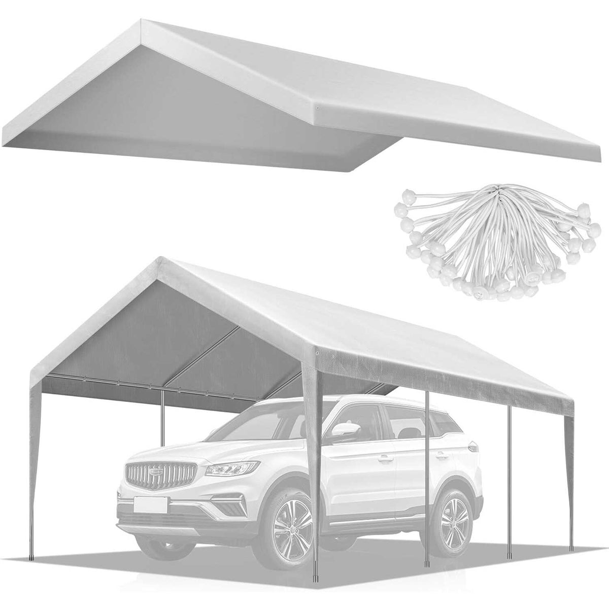 VIVOHOME Carport Replacement Canopy Cover