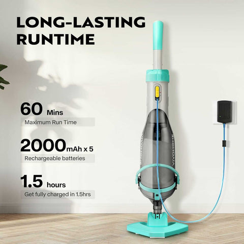 VIVOHOME Cordless Pool Vacuum with Telescopic Pole