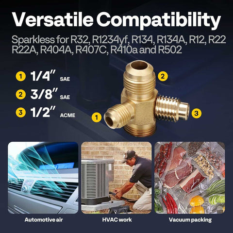 VIVOHOME HVAC Vacuum Pump for Air Conditioner Servicing Resin Degassing with Oil Bottles