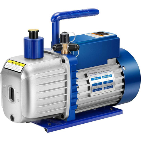 VIVOHOME HVAC Vacuum Pump for Air Conditioner Servicing Resin Degassing with Oil Bottles