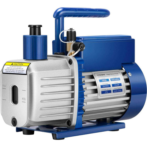 VIVOHOME HVAC Vacuum Pump for Air Conditioner Servicing Resin Degassing with Oil Bottles