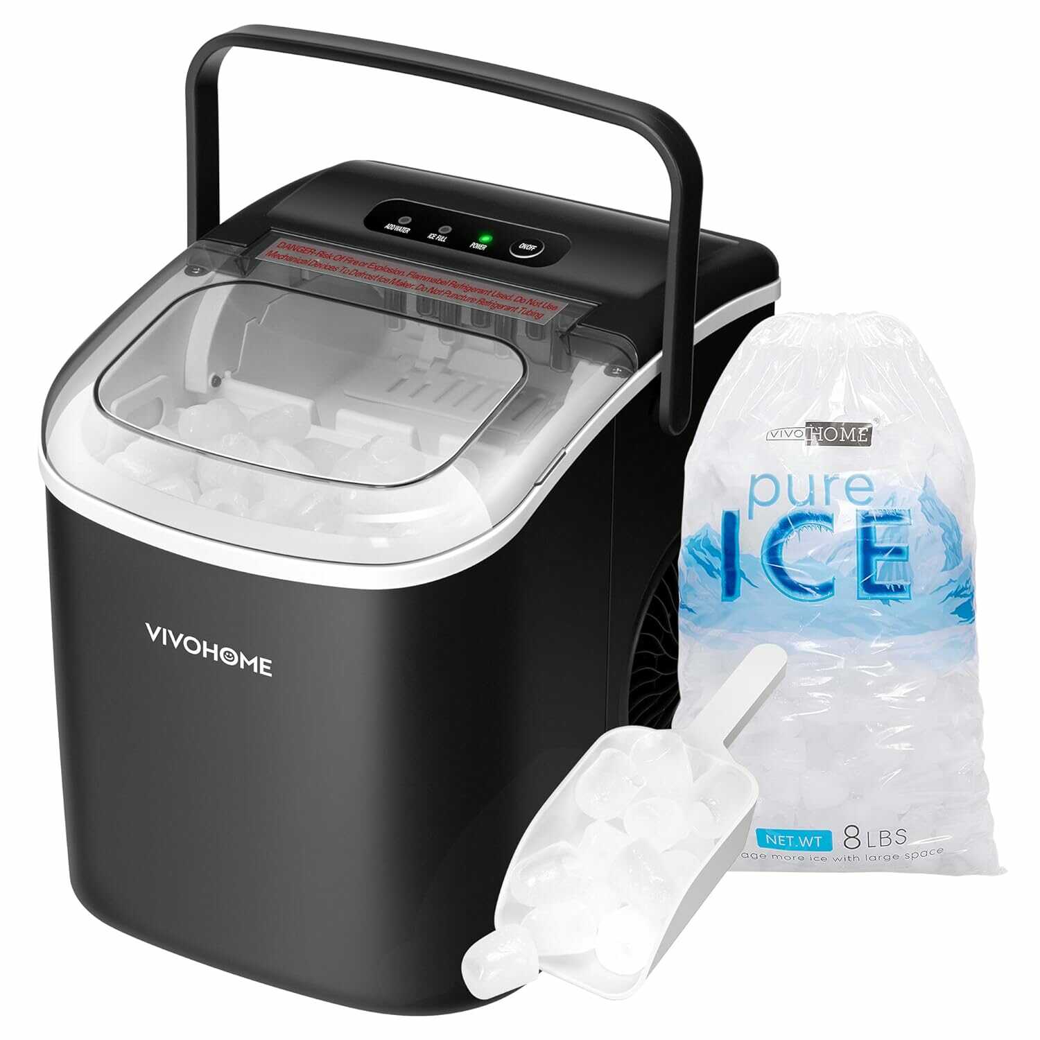 VIVOHOME Countertop Automatic Ice Maker Machine 26lbs/Day