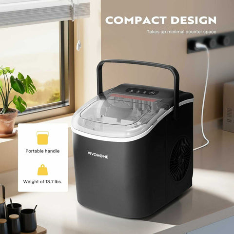 VIVOHOME Countertop Automatic Ice Maker Machine 26lbs/Day