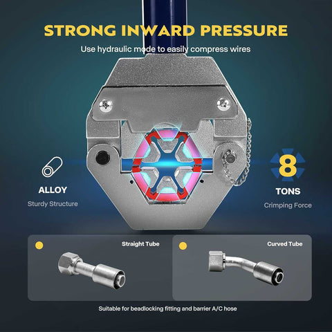 VIVOHOME Integral Hydraulic A/C Hose Crimpers