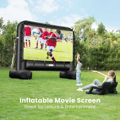 VIVOHOME Outdoor Inflatable Movie Projector Screen with Carry Bag