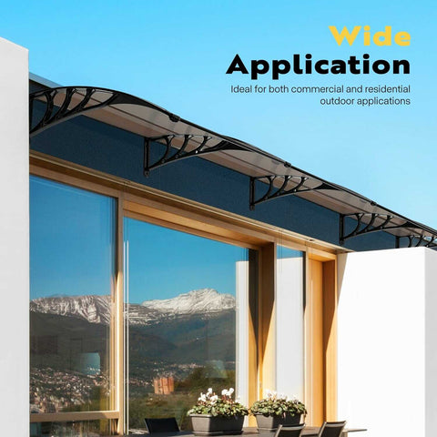 VIVOHOME Polycarbonate Window Door Awning Canopy