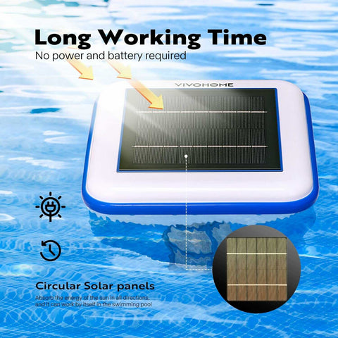 VIVOHOME Solar Pool Ionizer Chlorine-Free Sun Shock & Water Purifier