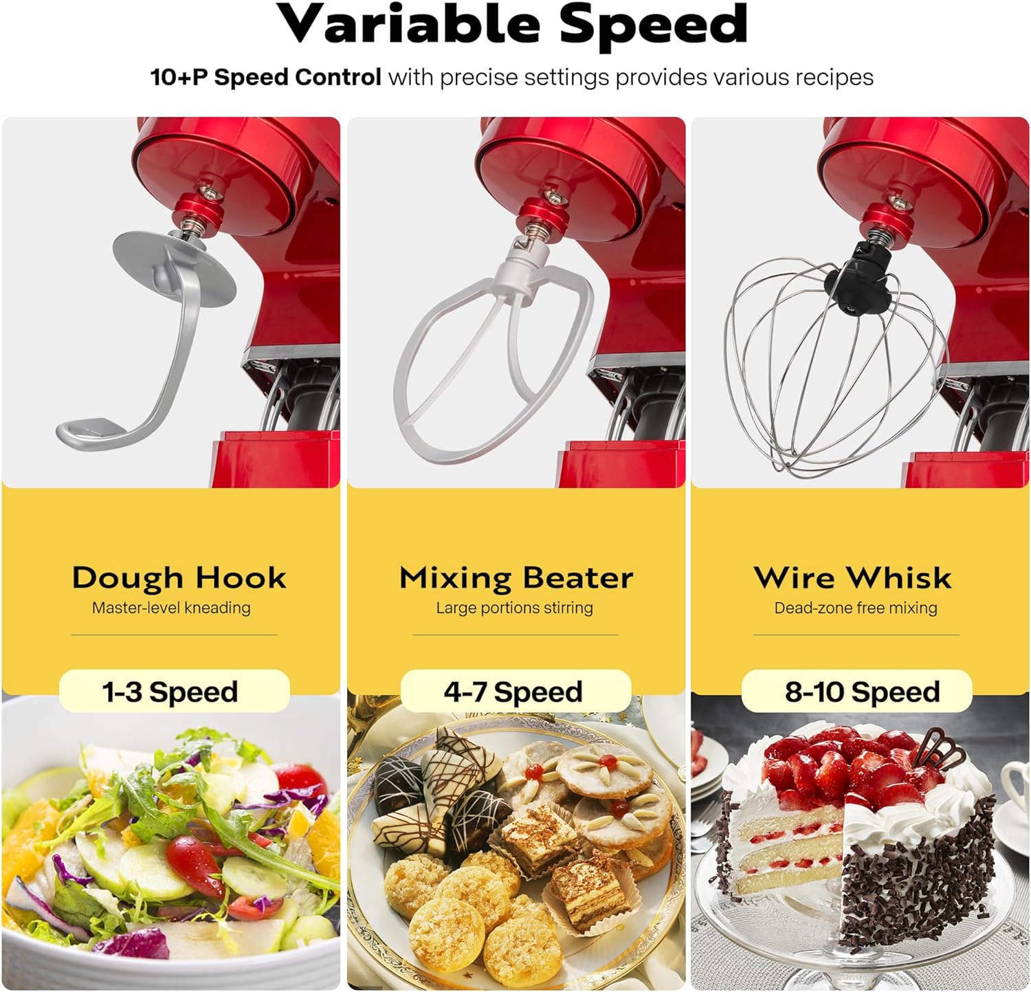 VIVOHOME Multifunctional Electric Stand Mixer