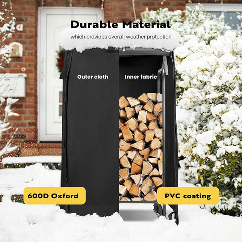 VIVOHOME Waterproof Firewood Storage Cover