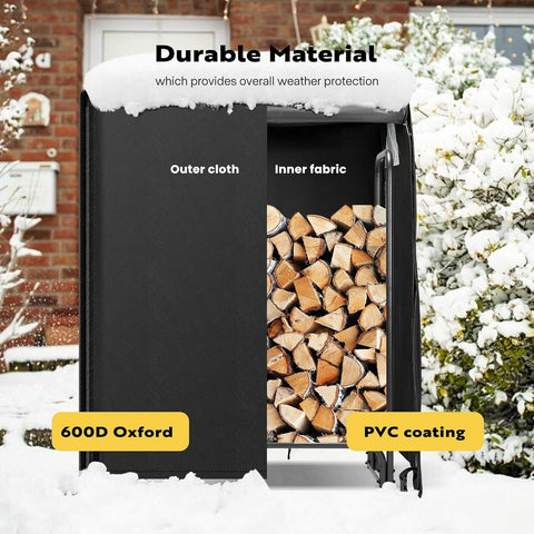 VIVOHOME Waterproof Firewood Storage Cover