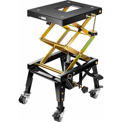 VIVOHOME Hydraulic Scissor Motorcycle Lift Table 350Lbs