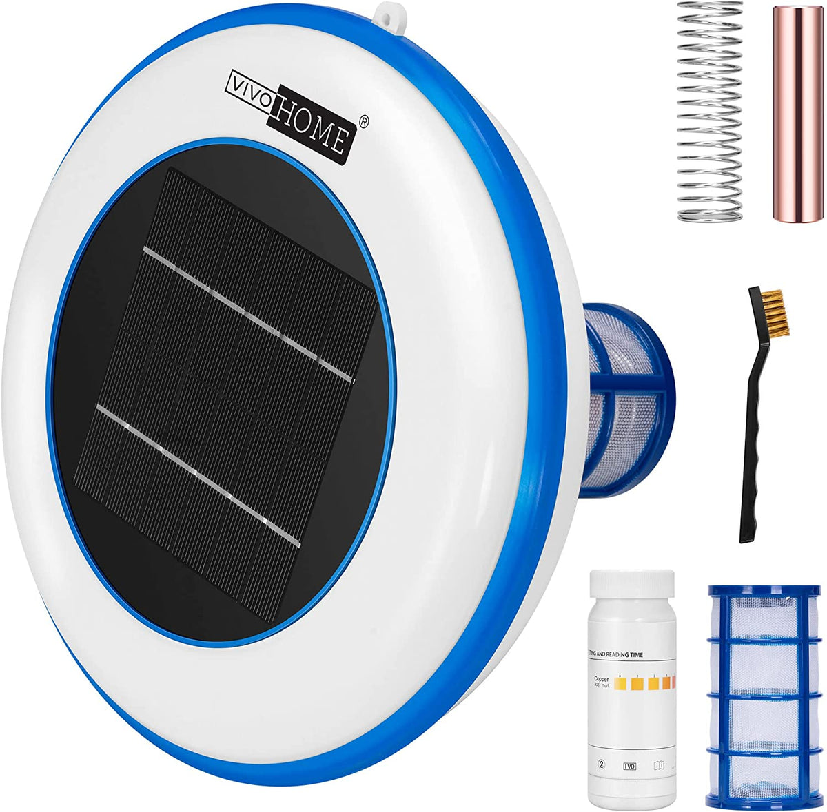 VIVOHOME Solar Pool Ionizer Chlorine-Free Sun Shock & Water Purifier Automatic Pool Cleaner