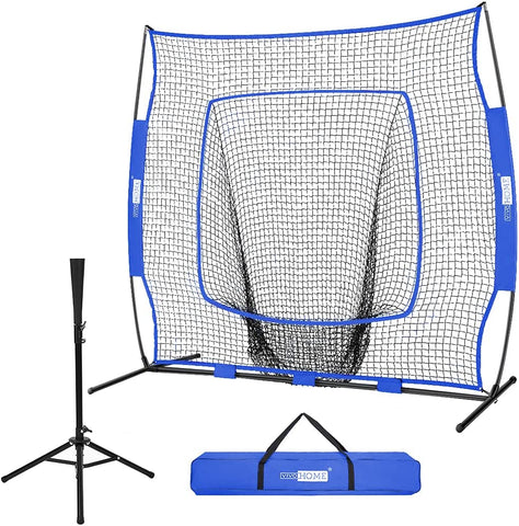 VIVOHOME Baseball Practice Net Set with Strike Zone Target and Carry Bag