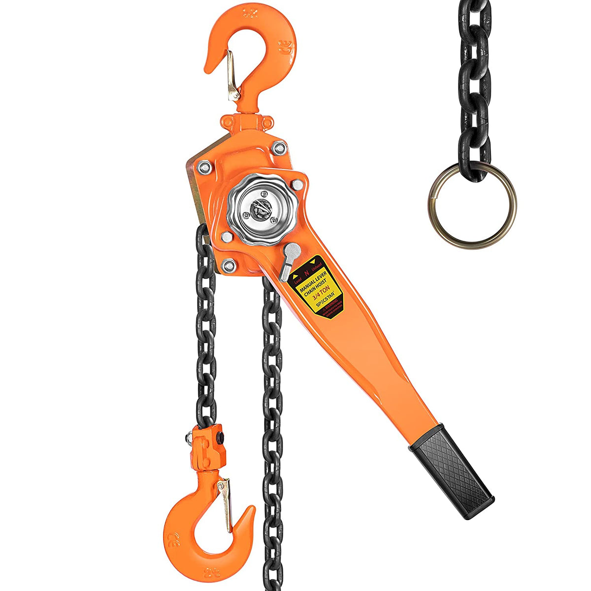 SPECSTAR Lever Chain Hoist with 2 Heavy Duty Hooks