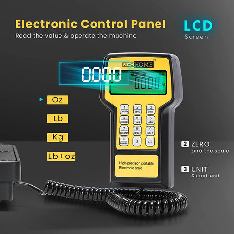 VIVOHOME Electronic Digital Refrigerant Charging Weight Freon Scale with Case 220Lbs