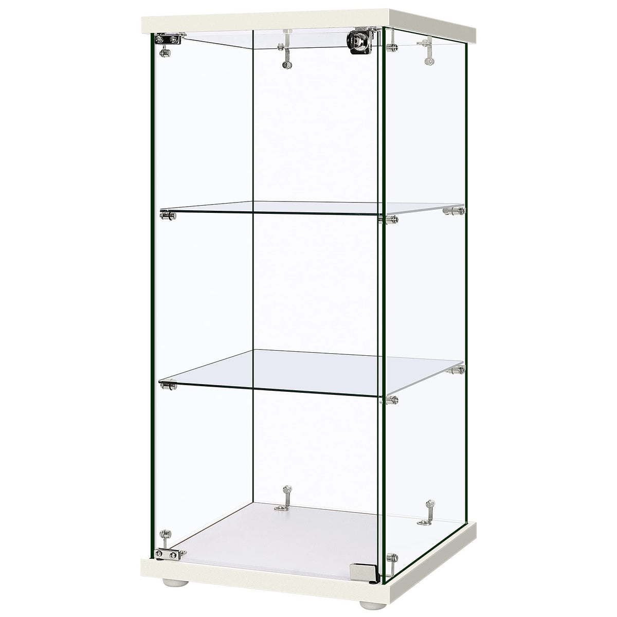 VIVOHOME Glass Countertop Display Showcase Cabinet Bookcase